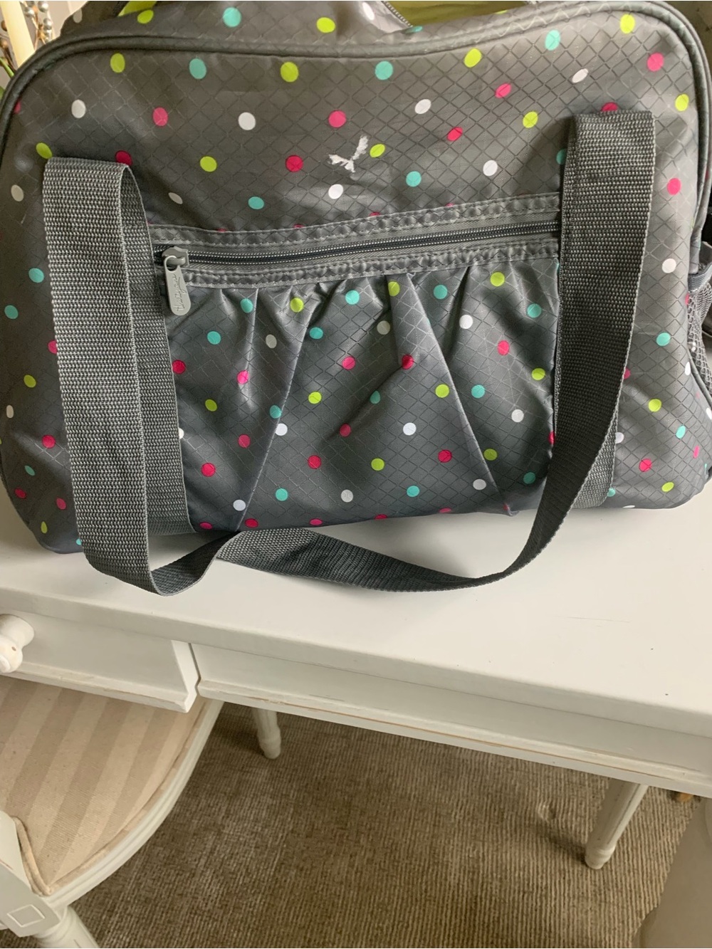 Thirty one Gray Polka Dot Women's Shoulder Bag